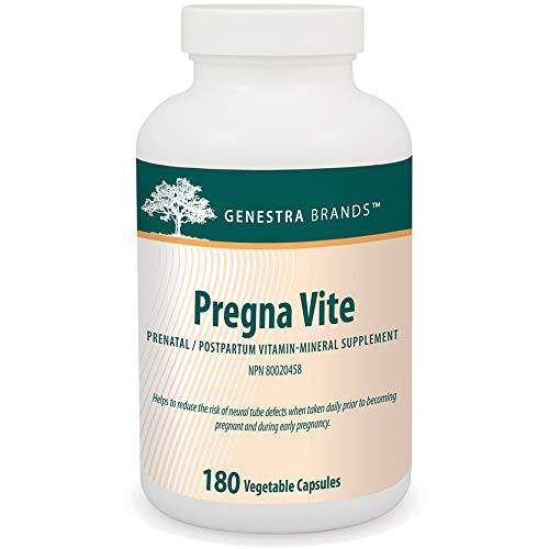 Genestra Brands Pregna Vite | Supports Healthy Pregnancy with Folic Acid, Vitamin D and Iron | 180 Capsules