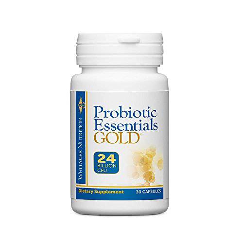 Dr. Whitaker’s Probiotic Essentials Gold with 24 Billion Live Bacteria, 30 Capsules (30-Day Supply)