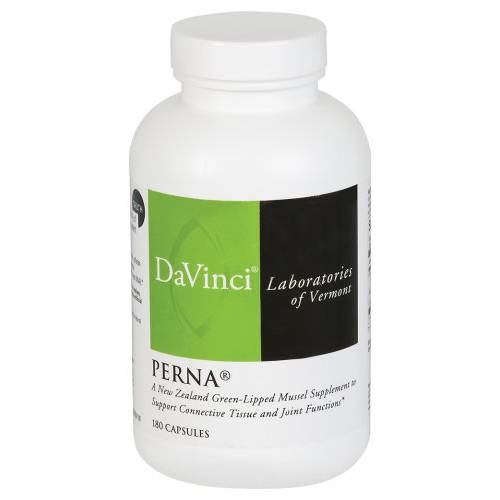DAVINCI Labs Perna - Dietary Supplement to Support Connective Tissue Health, Joint Comfort and Collagen Production* - with Perna Canaliculus and Alfalfa Leaf - 180 Capsules