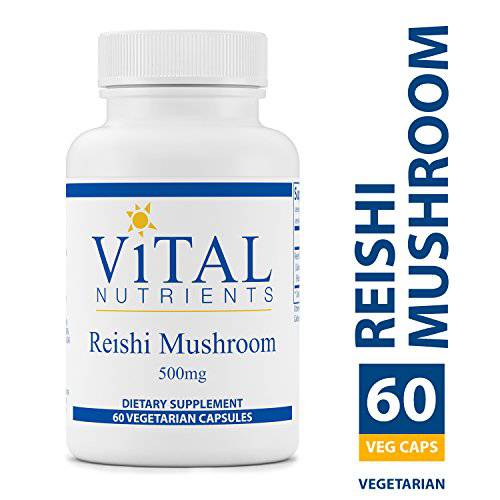 Vital Nutrients - Reishi Mushroom Extract - Supports Healthy Immune Function - 60 Vegetarian Capsules per Bottle - 500 mg
