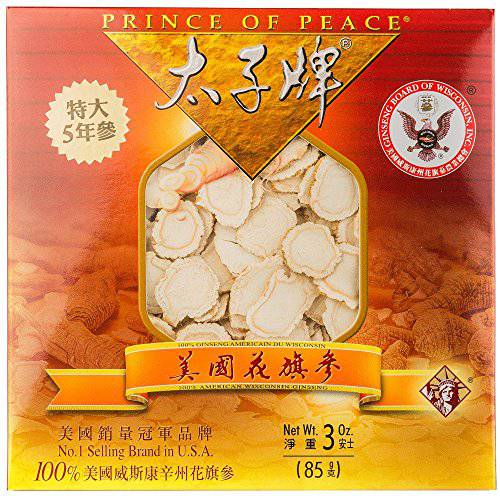 Prince of Peace® Wisconsin American Ginseng 5 Year Root Jumbo Slices (3oz)