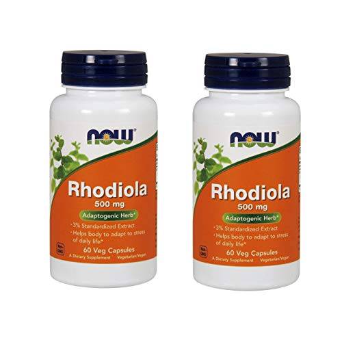 Rhodiola Adaptogenic Herb 500mg 60 Veg Capsules(Two Pack)
