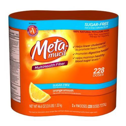 Metamucil Smooth Texture Orange 228 doeses sugar free