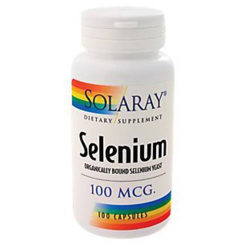 Solaray Selenium Organically Bound, Veg Cap (Btl-Plastic) 100mcg | 100ct