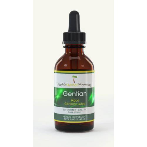 Florida Herbal Pharmacy, Gentian (Gentiana Lutea) Tincture/Extract 2 oz.