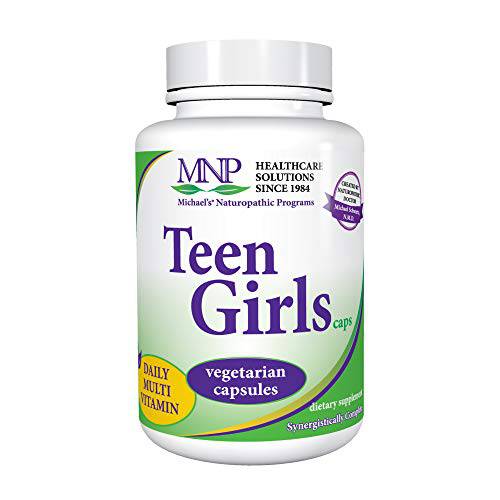 Michael’s Naturopathic Programs Teen Girls - 120 Vegetarian Capsules - Daily Multivitamin Supplement with B Complex Vitamins & Female Herbal Blend - Kosher - 60 Servings