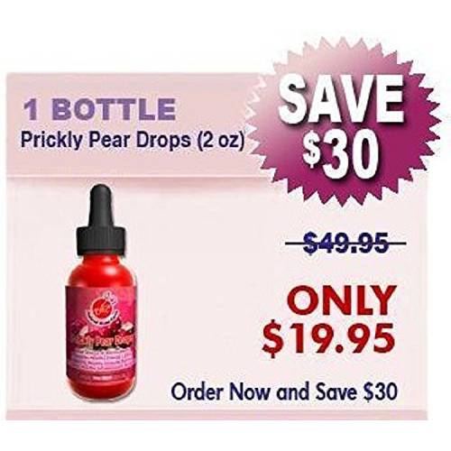 Prickly Pear Cactus Extract (Nopal Cactus Supplement) Potent, Bioavailable, Whole Fruit Tincture, Powerful Anti-Inflammatory Betalains, Healthy Inflammation Response, Energy, & Digestion (2oz Bottle)*