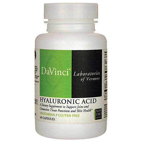 DaVinci Labs Hyaluronic Acid - Dietary Supplement to Support Joint, Cartilage and Skin Health* - Gluten Free - 60 Vegetarian Capsules