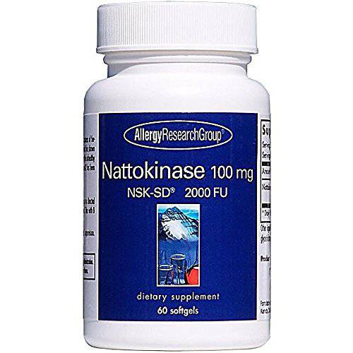 Allergy Research Group - Nattokinase NSK-SD 100mg - Cardiovascular/Circulatory Health - 60 Softgels