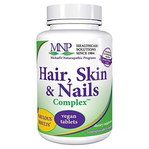 Michael’s Naturopathic Programs Hair, Skin & Nails Complex - 60 Vegan Tablets - Contains Nutrients for The Skin and Connective Tissues - Vegetarian, Kosher - 22 Servings