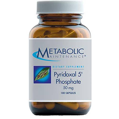 Metabolic Maintenance Pyridoxal 5 Phosphate - 50mg P-5-P (Bioavailable Form of Vitamin B6) for Neurotransmitter Support, No Fillers (100 Capsules)