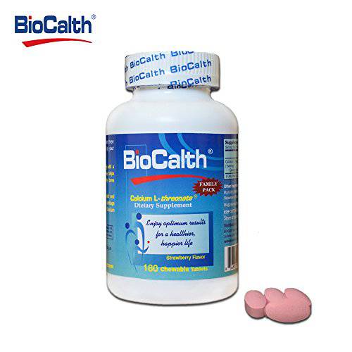 The Only Calcium with 3 U.S. Patents ——BioCalth® Calcium L-threonate 180 Chewable Tablets