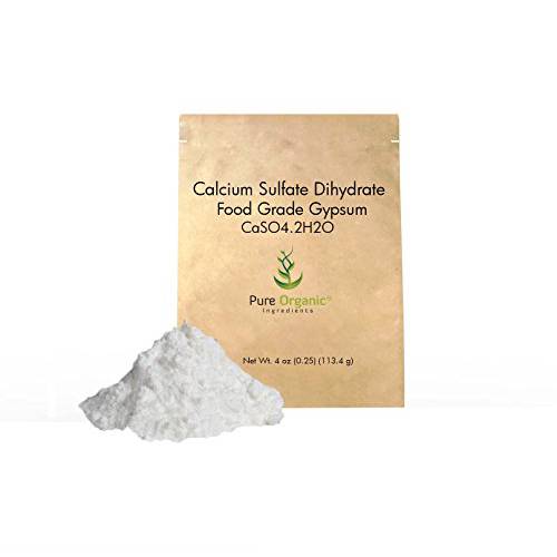Pure Original Ingredients Calcium Sulfate (4 oz) Baking, Water Treatment & Gardening