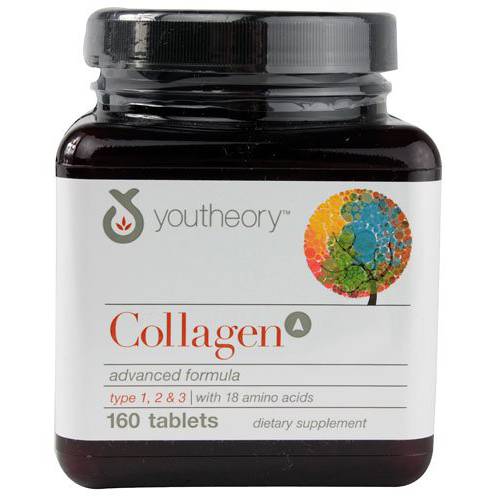 Youtheory Collagen Advanced Formula Types 1 2 and 3 160 Tablets ( 3-Pack)3