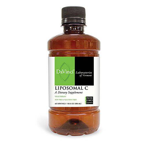DaVinci Labs Liposomal C - Liquid Antioxidant Supplement to Support the Immune System, Collagen Maintenance and Gum Tissue Health* - With Vitamin C - Gluten-Free - Vegetarian - 300 ml, 60 Servings