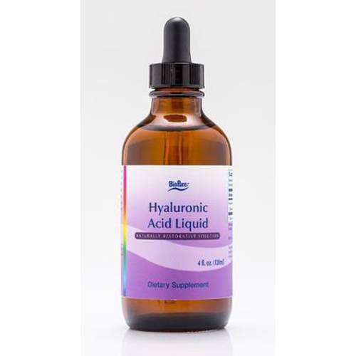 BioPure Hyaluronic Acid Liquid Solution – All Natural, Plant-Based Form of Hyaluronic Acid for Oral & Topical Use that Supports Joint Lubrication, Flexibility, and Skin Hydration, Elasticity – 4 fl oz