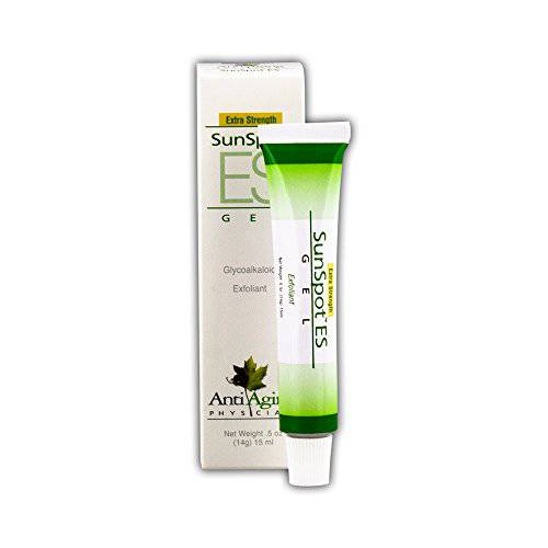 Lane Innovative - SunSpot ES, Natural Exfoliating Gel, Skin Rejuvenating Ingredients, Including Aloe Vera and Tea Tree Oil (0.5 Ounce)