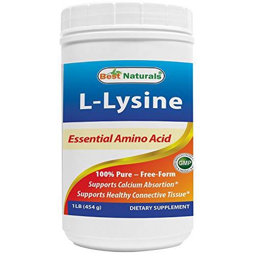 Best Naturals Lysine Powder, 1 Pound - 100% Pure (1 LB (Pack of 1))