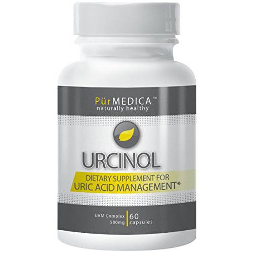 PurMEDICA Urcinol - The Leading Uric Acid Supplement - 30 Day Supply. Premium Pain Relief & More Powerful Than Tart Cherry at Flushing Out Uric Acid.