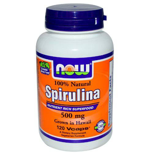 Now Foods - Spirulina 500 mg 120 vcaps