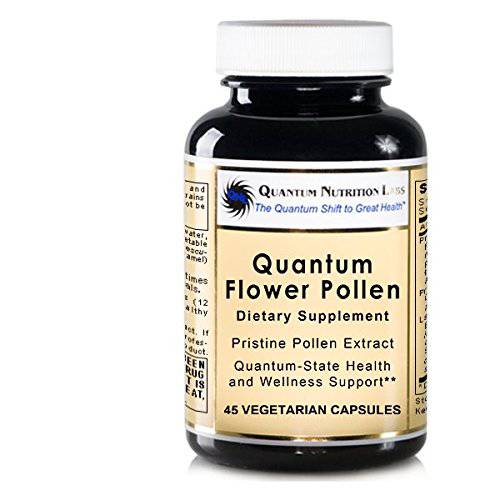 Quantum Medi-Pollen, 45 Vegetarian Capsules - Pristine Pollen Extract from Flower Blossoms for Quantum-State Health and Wellness Support