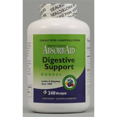 AbsorbAid Digestive Enzymes 240 vCaps, Proven to Increase Vital Nutrient Absorption by up to 71%