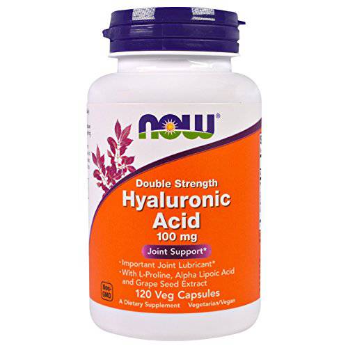 Now Foods - Hyaluronic Acid 100 mg - 120 Veg Capsule (Pack of 2)