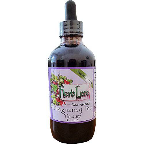 Herb Lore Pregnancy Tea Tincture, 4 Ounces, Non-Alcohol - Easily Absorbed Vitamins and Minerals, Herbal Tea Helps Strengthen Uterus For Pregnancy and Labor