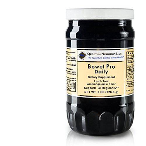 Quantum Bowel Pro Daily - Great-Tasting, Daily Prebiotic Powder Supports Gastrointestinal Health, Regularity, and Immunity* - Made with Arabinogalactan – 8 Oz Plant-Based Powder with Prebiotics