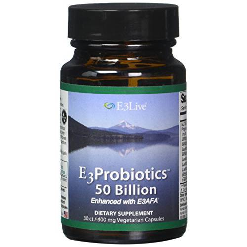 E3Live - E3 Probiotics - 8 Strains - 50 Billion CFU - 30 Capsules