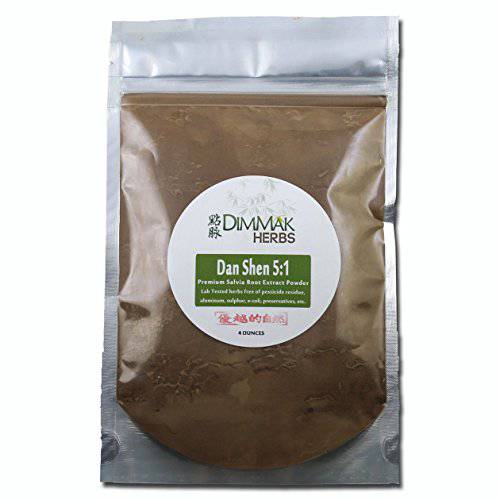 Dan Shen 5:1 Extract Powder 4oz | Salvia Root (Red Sage) Lab Tested 5:1 Concentrated Powder 112g by Dimmak Herbs