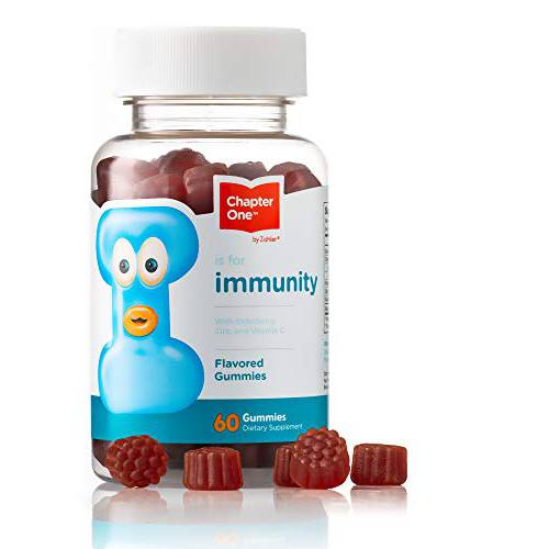 Chapter One Immunity Gummies, Elderberry, Zinc and Vitamin C, Kosher, 60 Flavored Gummies
