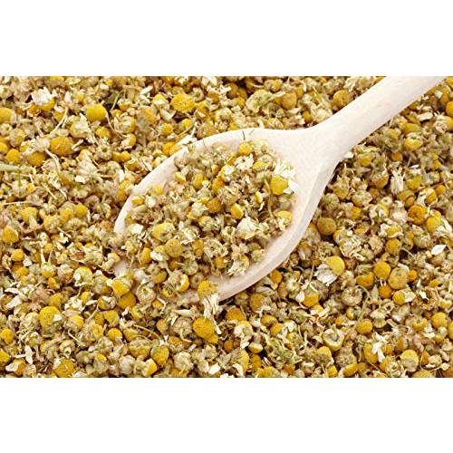 bMAKER Dried Chamomile Flowers (4oz) - Bulk Bag - Kosher Certified Herbs for Relaxation Herbal Tea, Dried Flowers for Soap Making, Lotion, Shampoo, Essential Oil Extract, Loose Leaf Chamomile Tea