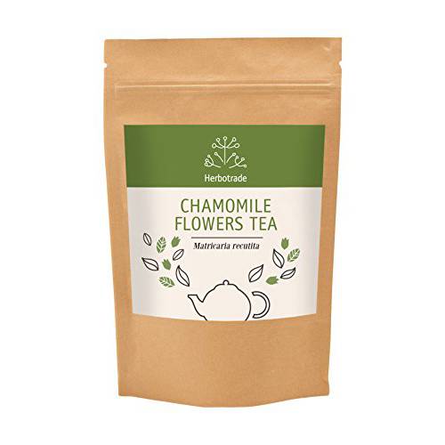 100% Pure Roman Chamomile Flower (Anthemis nobilis) Dried Natural Wildcrafted Herbal Tea (Loose) 3 oz / 90gr by Teliaoils in Resealable Pouch