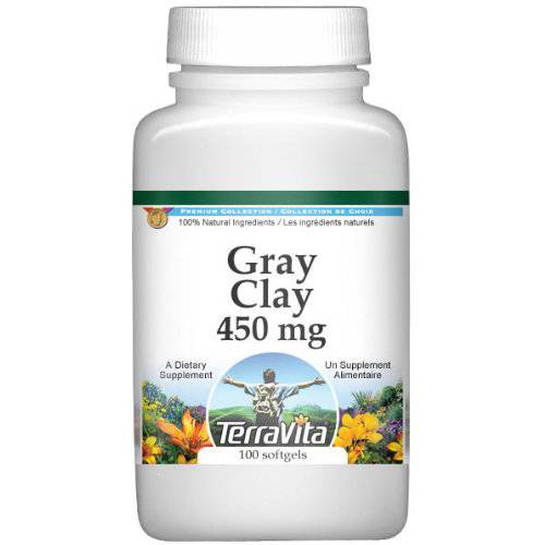 Clay, Gray - 450 mg (100 Capsules, ZIN: 511069)