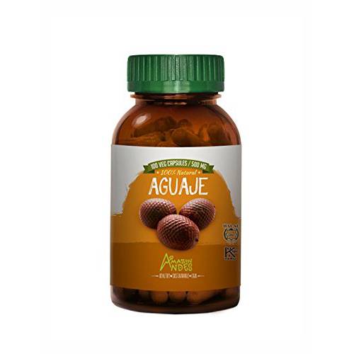 Aguaje Capsules l Buriti 100 Vegan Pills l Female Health Supporter and Hormone Balancer l Wild Harvested in Peru and sustainably sourced l Non GMO and Gluten Free l Amazon Andes