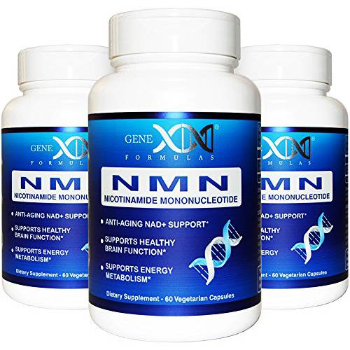 NMN Supplements, 250mg Nicotinamide Mononucleotide (3 Pack) - 99% Pure Shelf Stabilized NMN Supplement Capsules for Increasing NAD Levels, DNA Repair, & Healthy Aging, GMP Certified, 90 Day Supply