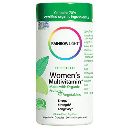 Rainbow Light Multivitamin for Women, Vitamin C, D & Zinc, Probiotics, Women’s Multivitamin Provides High Potency Immune Support, Non-GMO, Vegetarian, 120 Tablets