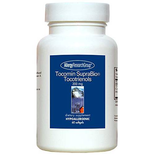 Allergy Research Group - Tocomin SupraBio Tocotrienols 200 mg - Palm Oil Vitamin E - 60 Softgels