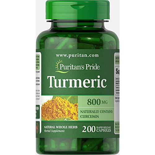 Puritan’s Pride Turmeric 800 mg-200 Capsules