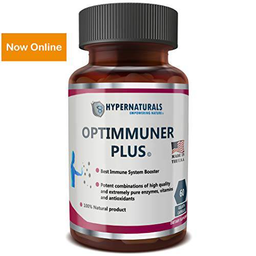 OPTIMMUNER Plus - Immune System Booster – 100% Natural Supplement - Real Improvements, 60 Caps