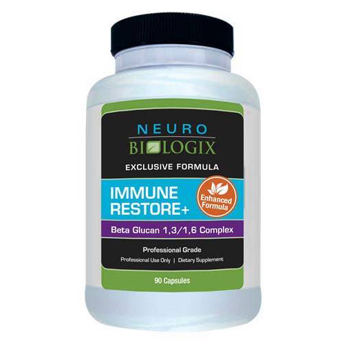 Neurobiologix Immune Restore+ Beta Glucan 1,3/1,6 Complex Immune System Support Supplements (90 capsules)
