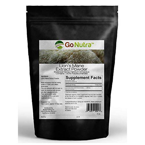 Lion’s Mane Mushroom Powder | Lions Mane Extract 30% Polysaccharides Non-GMO Natural Support for Mental Clarity, Focus, Memory, 8 oz. (226 Grams)