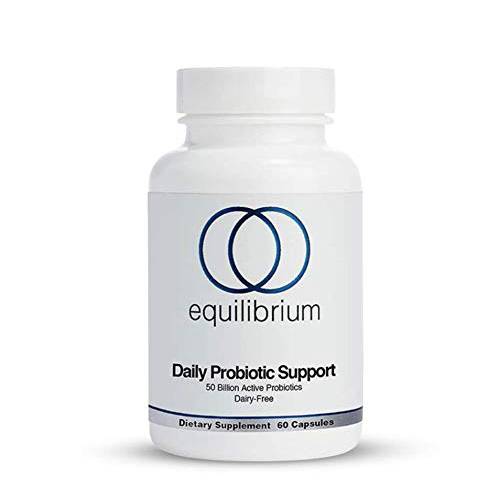 Equilife - Daily Probiotic Support, Dairy-Free Probiotic Supplement, Supports Natural Energy & Immunity, May Improve Gut Health & Reduce Bloating, No Refrigeration Needed, Dairy-Free (60 Capsules)
