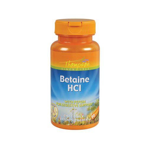 Thompson Betaine Hcl with pepsin Tablets, 324 Mg, 90 Count (Pack of 2)
