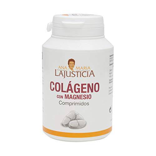 Ana Maria LaJusticia Collagen with Magnesium 180 Tabs - Healthy Teeth, Skin & Bones - Energy-Full - Gluten-Free - Easy-To-Use - Rejuvenates Your Skin & Strengthens Nervous System - Spain
