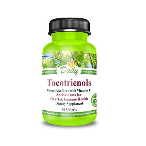 Daily’s Tocotrienols (Vitamin E, Tocotrienol Blend & Mixed Tocotrienol, 60 Softgels)