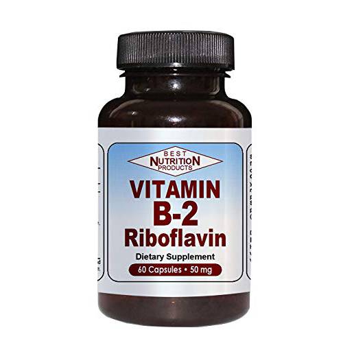Vitamin B2 Riboflavin (50mg - 60 Capsules)