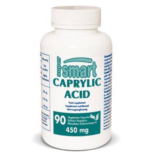 Supersmart - Caprylic Acid 1350 mg Per Day - Medium-Chain Saturated Fatty Acid - Improve The Health of Intestinal Flora | No-GMO & Gluten Free - 90 Vegetarian Capsules