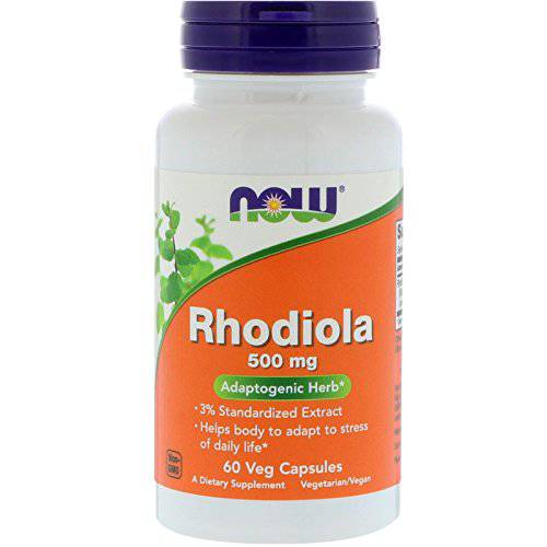 Now Foods, (3 Pack) Rhodiola, 500 mg, 60 Veg Capsules, NOW Foods